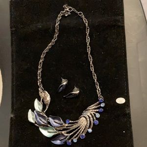 Necklace with matching earrings